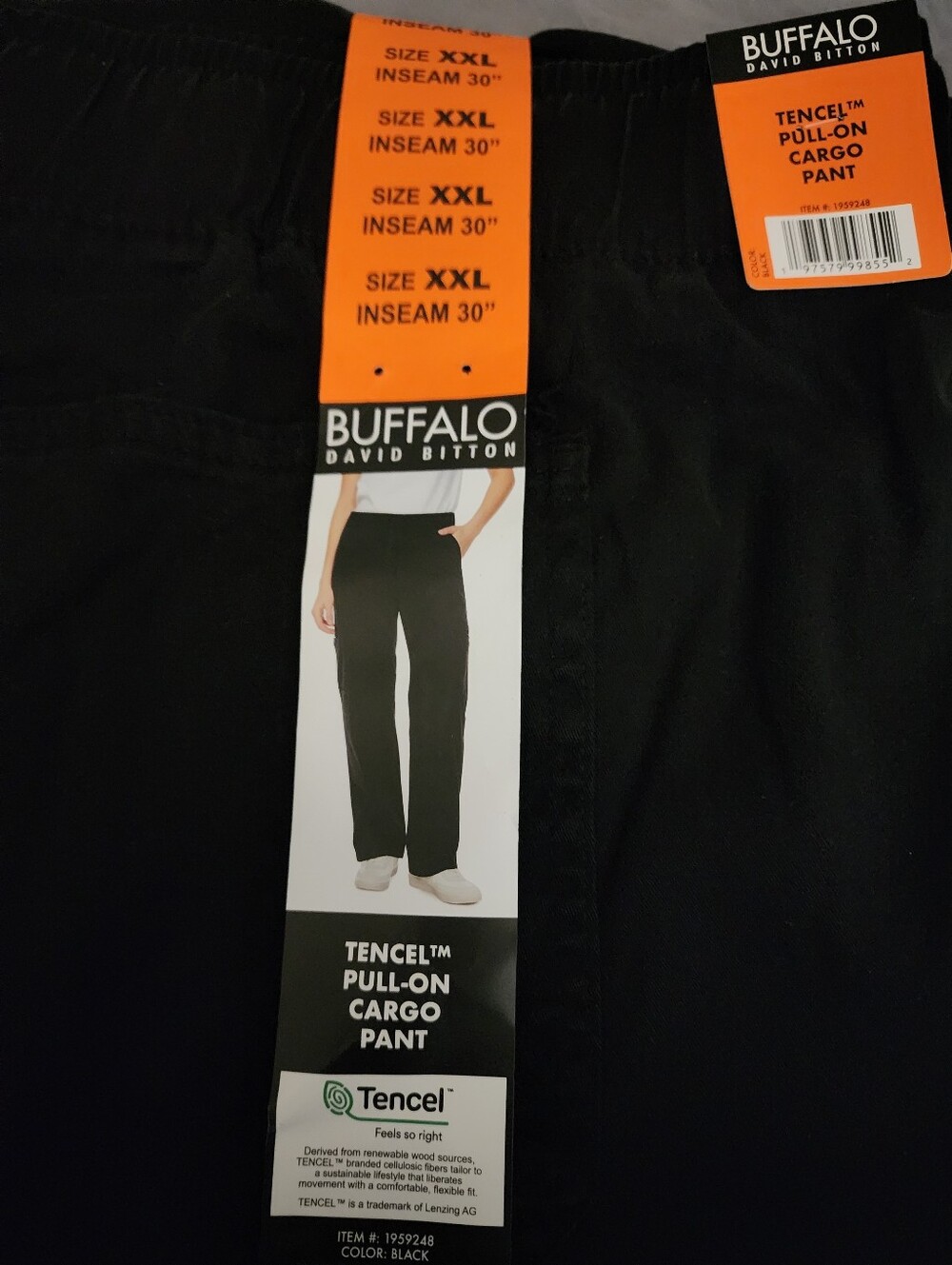 NWT CARGO PANTS SIZE XXLARGE  ADJUSTABLE WAIST BY BUFFALO